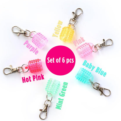 Lip Balm Keychain Cap for Laneige, Summer Friday, Glossier – Replacement Stopper Spill-Proof Holder for Lanyard or Bag