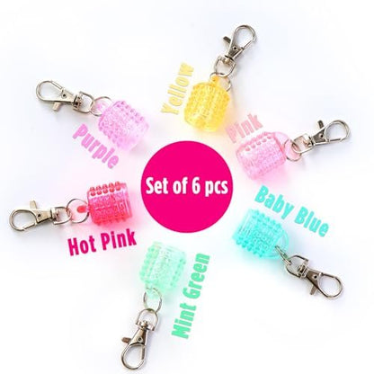 Lip Balm Keychain Cap for Laneige, Summer Friday, Glossier – Replacement Stopper Spill-Proof Holder for Lanyard or Bag