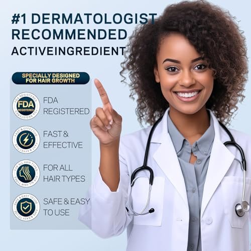 5% Minoxidil for Men and Women Hair Growth - AMOADO Hair Regrowth Serum with Rosemary & Biotin for Thicker, Fuller Hair & Beard Growth - 2 fl oz - görsel 4