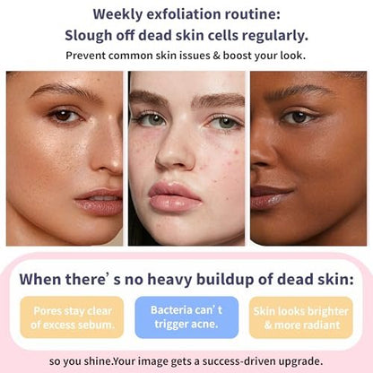 Quarxery Gentle Exfoliating Gel - Sensitive Skin Face & Body Cleanser with Natural Witch Hazel & Aloe - Deep Pore Cleansing, 1.76 Fl Oz Avelisse