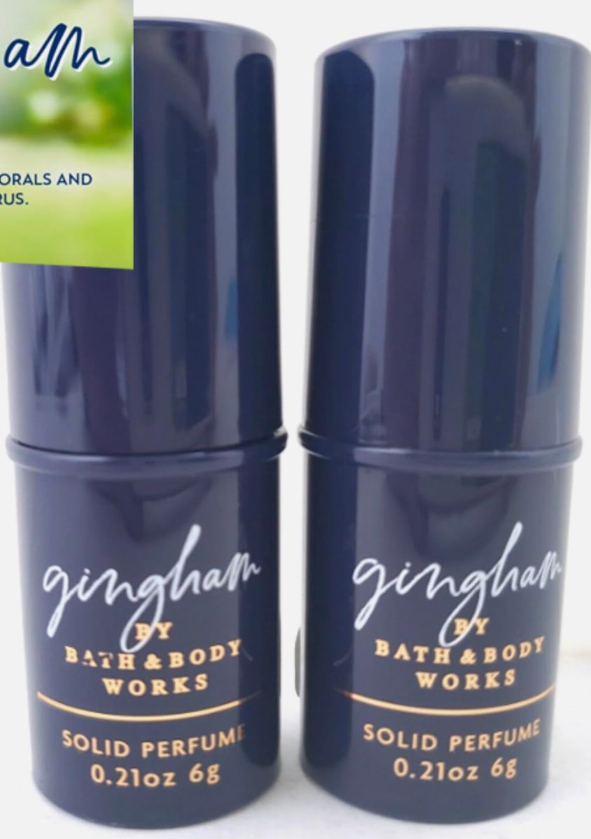 Gingham Solid Perfume Sticks – Travel Size Parfume for Women (Pack of 2) - görsel 1