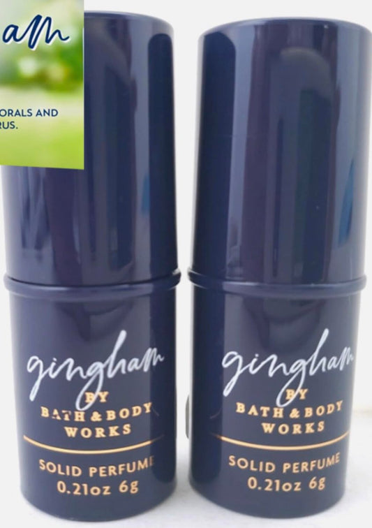 Gingham Solid Perfume Sticks – Travel Size Parfume for Women (Pack of 2)