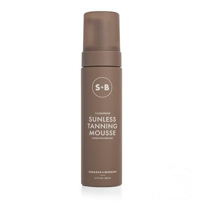 SUGARED + BRONZED Sunless Tanning Mousse - Self Tanner for Body, FlexExpress Formula, Natural Glow, Quick Dry, Vegan, 6.7 Fl Oz Avelisse