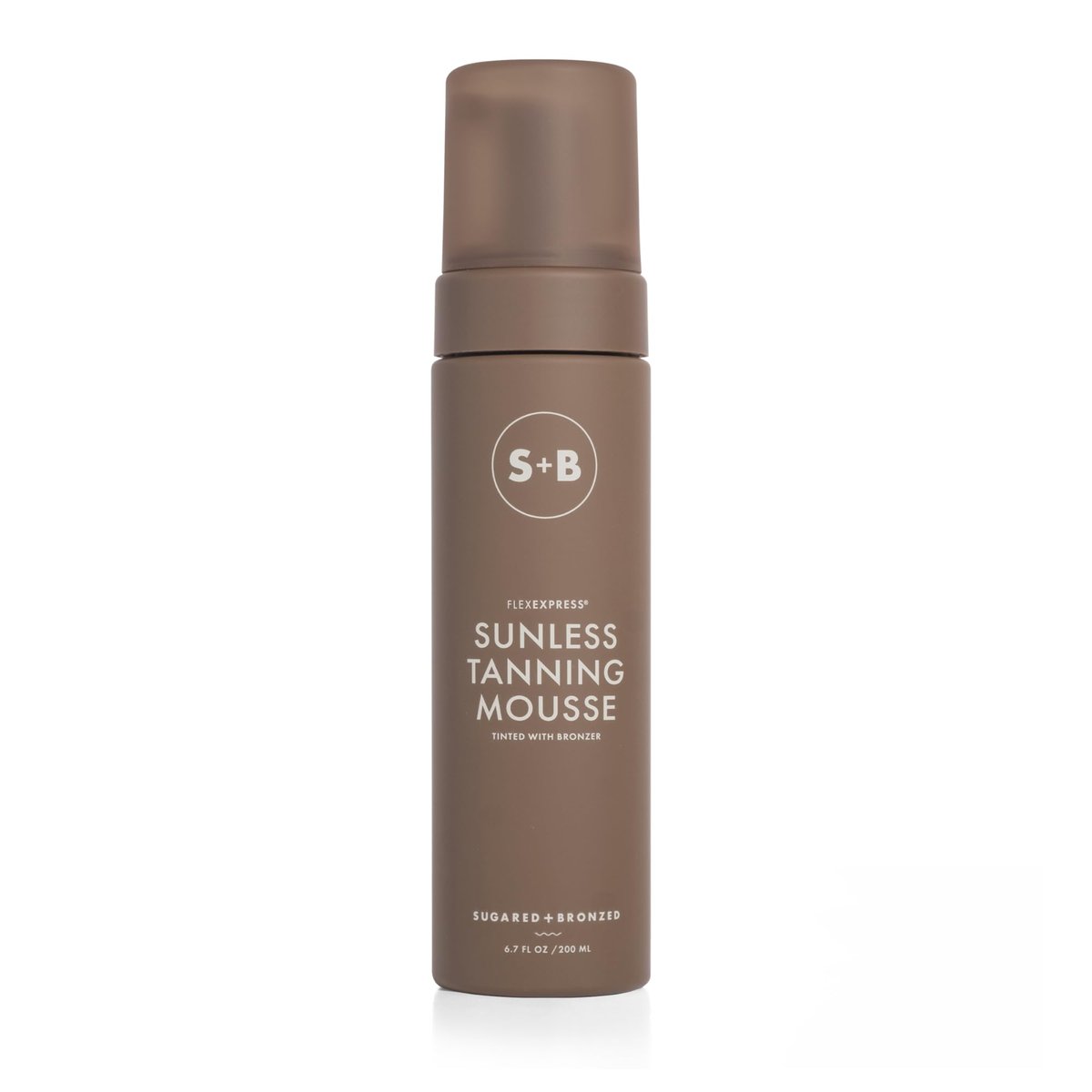 SUGARED + BRONZED Sunless Tanning Mousse - Self Tanner for Body, FlexExpress Formula, Natural Glow, Quick Dry, Vegan, 6.7 Fl Oz Avelisse