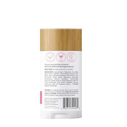 RAW SUGAR Simply Deo Deodorant Stick - Whole Body Deodorant for Women & Men, Beach Rose + Aloe, 2.7 oz Avelisse