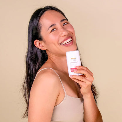 RAW SUGAR Simply Deo Deodorant Stick - Whole Body Deodorant for Women & Men, Beach Rose + Aloe, 2.7 oz Avelisse