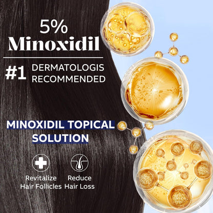 5% Minoxidil Hair Regrowth Spray for Men and Women - 2 Pack Avelisse