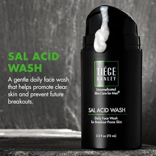 Tiege Hanley Salicylic Acid Cleanser for Men – Gentle Deep-Cleansing Face Wash for Acne-Prone Skin, 2.5 FL Oz - görsel 6