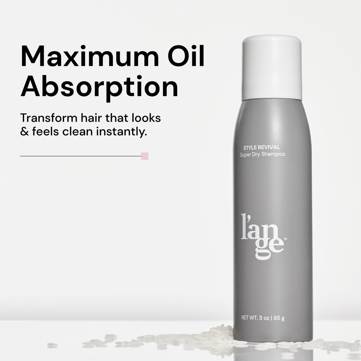 L'ANGE HAIR Style Revival Super Dry Shampoo Spray - Volumizing, No White Residue, Long-Lasting Oil Control, Fresh Scent, Color Safe, 3 oz - görsel 3