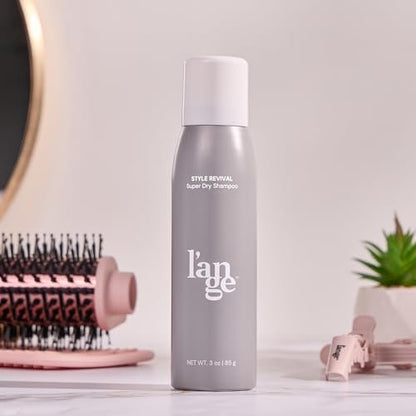 L'ANGE HAIR Style Revival Super Dry Shampoo Spray - Volumizing, No White Residue, Long-Lasting Oil Control, Fresh Scent, Color Safe, 3 oz