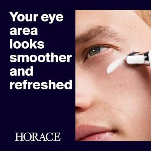 HORACE Under-Eye Moisturizer for Men – Anti-Fatigue Eye Cream to Reduce Dark Circles and Puffiness – Hydrating & Smoothing Formula – Unscented, 15ml Avelisse