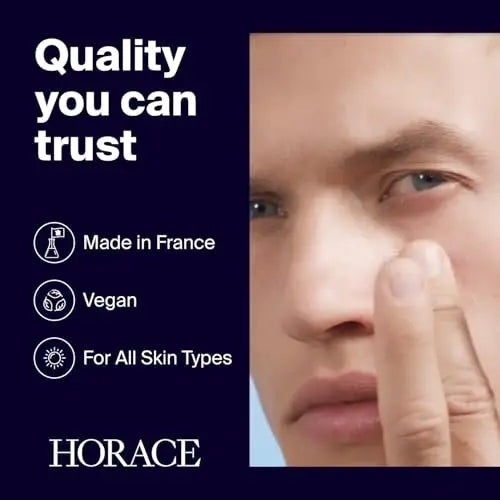 HORACE Under-Eye Moisturizer for Men – Anti-Fatigue Eye Cream to Reduce Dark Circles and Puffiness – Hydrating & Smoothing Formula – Unscented, 15ml Avelisse