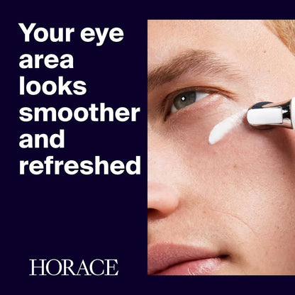 HORACE Under-Eye Moisturizer for Men – Anti-Fatigue Eye Cream to Reduce Dark Circles and Puffiness – Hydrating & Smoothing Formula – Unscented, 15ml Avelisse