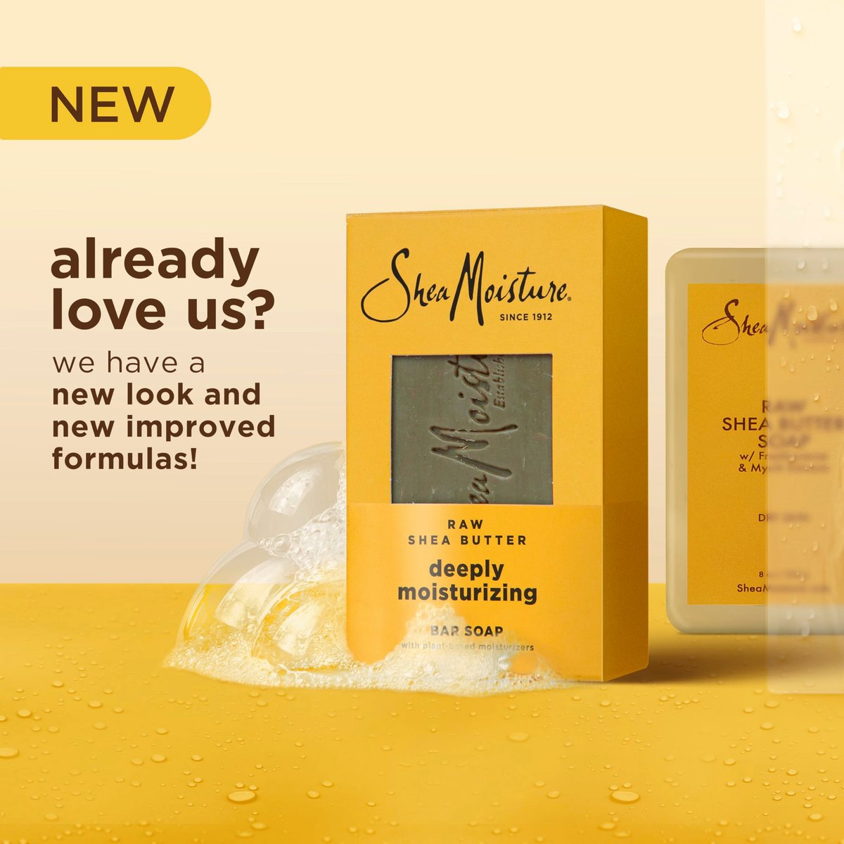 SheaMoisture Raw Shea Butter Bar Soap 4-Pack – Deeply Moisturizing & Restoring for Dry Skin, 8 oz Each Avelisse