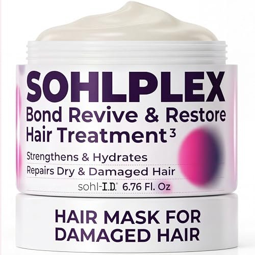 sohl-I.D. Hair Mask for Dry & Damaged Hair – Deep Conditioning Repair Treatment with Vitamins B3, B5, B7, C & E – Vegan & Cruelty-Free, 6.76 fl oz Avelisse