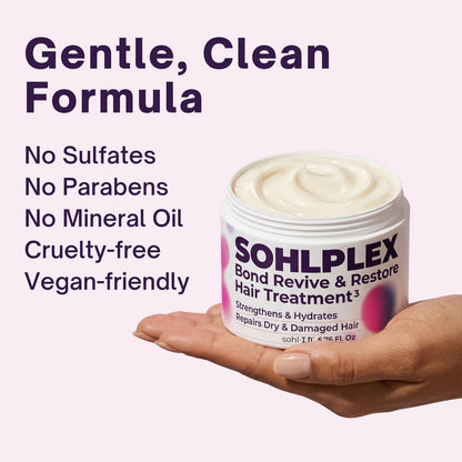 sohl-I.D. Hair Mask for Dry & Damaged Hair – Deep Conditioning Repair Treatment with Vitamins B3, B5, B7, C & E – Vegan & Cruelty-Free, 6.76 fl oz Avelisse