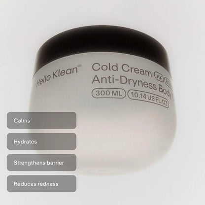 Hello Klean Cold Cream Anti-Dryness Body Cream - 10.14 Fl Oz Avelisse