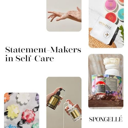 Spongellé Snowpeople Gift Set Body Wash Infused Buffers – Let It Snow
