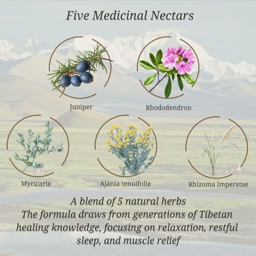 CheezhengHimalaya Tibetan Herbal Bath Therapy – Bath Bomb Gift Set, 6 Pack, Five Medicinal Nectars, Relaxing & Revitalizing Avelisse
