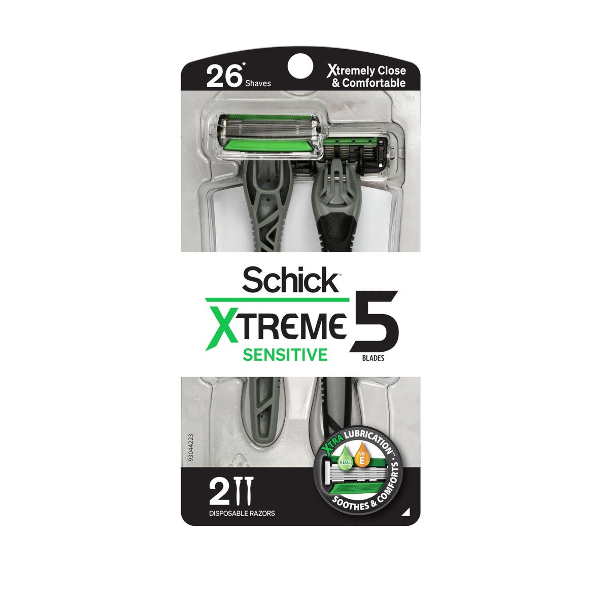 Schick Xtreme 5 Blade Disposable Razors for Men - Sensitive Skin Razor Pack, 2 Count - görsel 1