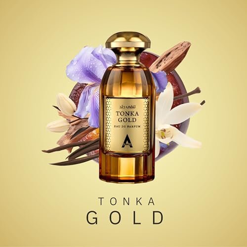 Atralia Tonka Gold Eau De Parfum Unisex 100ml 3.4oz - Long Lasting Cognac, Cinnamon & Plum Fragrance Avelisse
