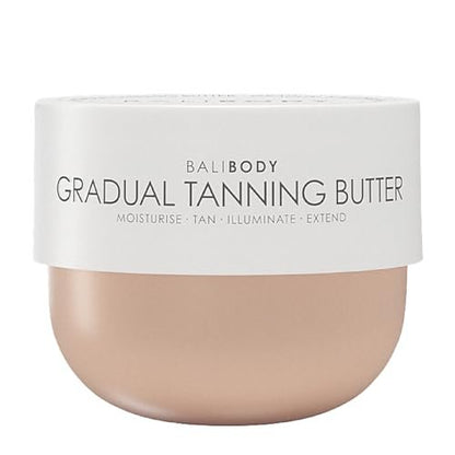 Bali Body Gradual Tanning Butter - Natural, Streak-Free Self Tanner for Buildable Glow, Cruelty-Free & Non-Toxic (200 ml / 6.76 fl oz) Avelisse