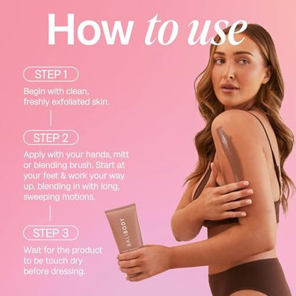 Bali Body Instant Tan Cream - Fast-Drying Self Tanner for All Skin Types, 150 ml Avelisse