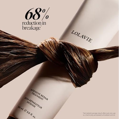 LolaVie Jen’s Sunday Reset Duo - Exfoliate & Detox Scalp Shampoo (6 oz) & Intensive Repair Treatment (5 oz) - Vegan, Cruelty-Free, Color Safe - for All Hair Types