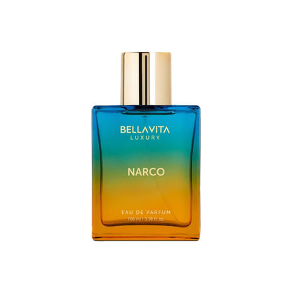 Bellavita Luxury Narco Eau de Parfum 100 ml | Unisex Floral Fragrance with Bergamot, Jasmine & White Musk Avelisse