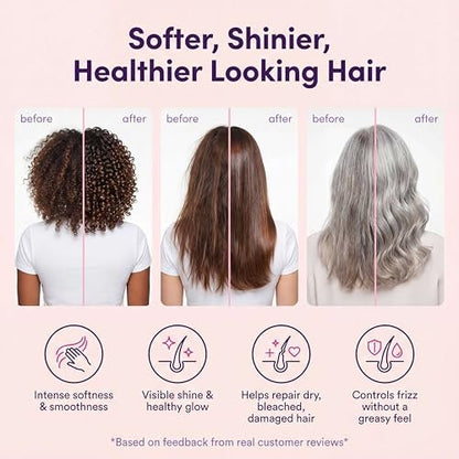 sohl-I.D. Hair Serum for Frizzy Hair – Smooth & Shine Capsules for Dry, Damaged & Curly Hair Avelisse