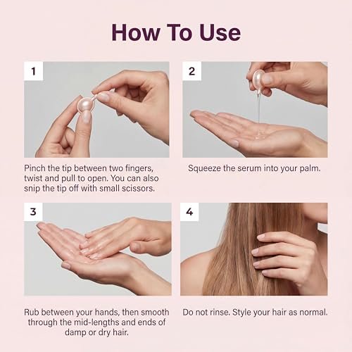 sohl-I.D. Hair Serum for Frizzy Hair – Smooth & Shine Capsules for Dry, Damaged & Curly Hair Avelisse