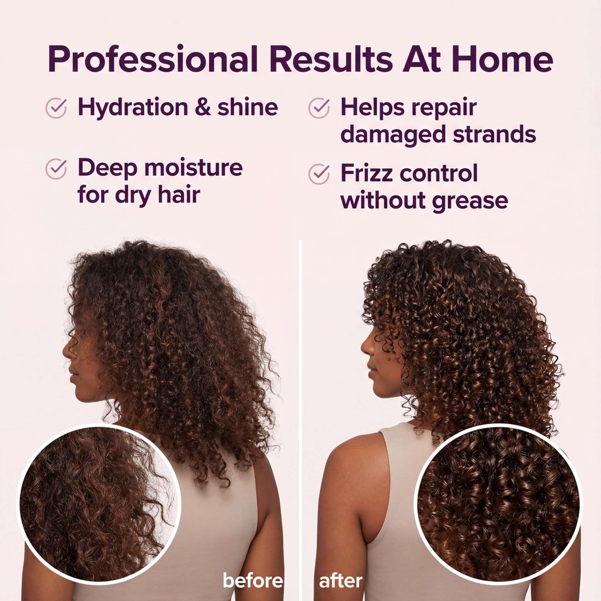 sohl-I.D. Hair Serum for Frizzy Hair – Smooth & Shine Capsules for Dry, Damaged & Curly Hair Avelisse