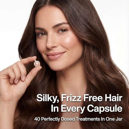 sohl-I.D. Hair Serum for Frizzy Hair – Smooth & Shine Capsules for Dry, Damaged & Curly Hair Avelisse