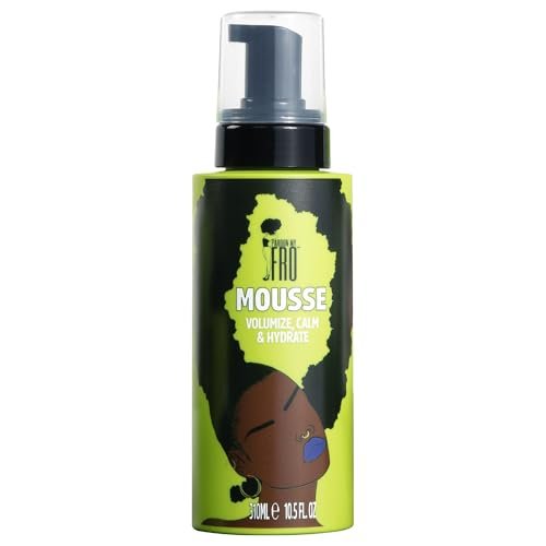 Pardon My Fro Hair Mousse - Lightweight Styling Foam for Curly Hair, Volumizing & Frizz Control, 10.5 fl oz Avelisse