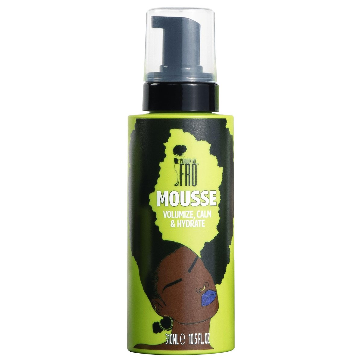 Pardon My Fro Hair Mousse - Lightweight Styling Foam for Curly Hair, Volumizing & Frizz Control, 10.5 fl oz Avelisse