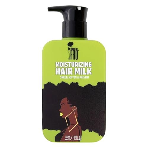 Pardon My Fro Moisturizing Hair Milk - Hydrating Leave-In Conditioner for Curly, Kinky & Coily Hair, Frizz Control, Detangles, Softens Curls, Improves Manageability, Lightweight Formula - 12 fl oz Avelisse