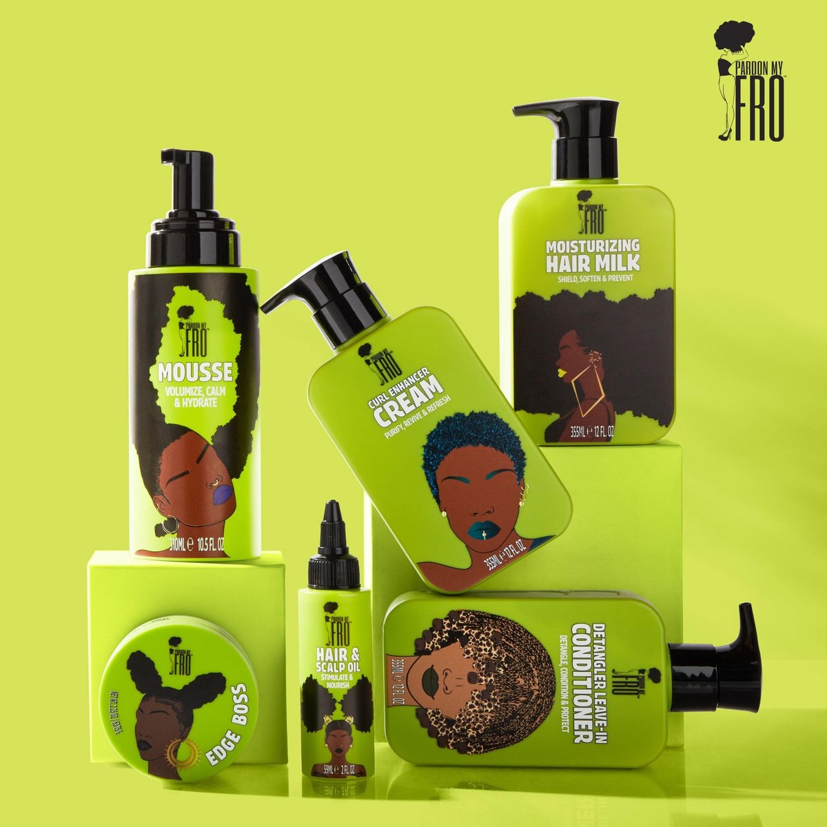 Pardon My Fro Moisturizing Hair Milk - Hydrating Leave-In Conditioner for Curly, Kinky & Coily Hair, Frizz Control, Detangles, Softens Curls, Improves Manageability, Lightweight Formula - 12 fl oz Avelisse