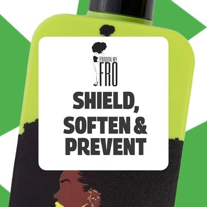 Pardon My Fro Moisturizing Hair Milk - Hydrating Leave-In Conditioner for Curly, Kinky & Coily Hair, Frizz Control, Detangles, Softens Curls, Improves Manageability, Lightweight Formula - 12 fl oz Avelisse