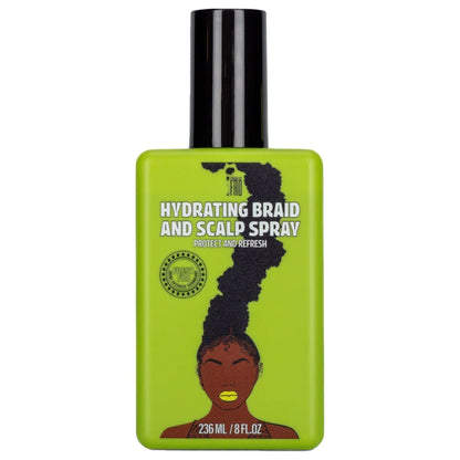 Pardon My Fro Braid & Scalp Hydrating Spray - Moisturizing Scalp Care for Dry, Itchy Scalp with Hyaluronic Acid, 8 fl oz