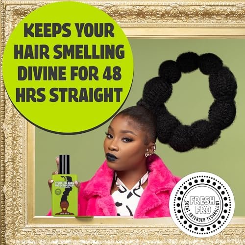 Pardon My Fro Braid & Scalp Hydrating Spray - Moisturizing Scalp Care for Dry, Itchy Scalp with Hyaluronic Acid, 8 fl oz - görsel 6