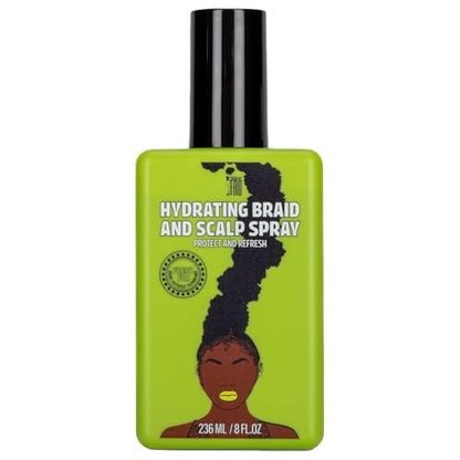 Pardon My Fro Braid & Scalp Hydrating Spray - Moisturizing Scalp Care for Dry, Itchy Scalp with Hyaluronic Acid, 8 fl oz