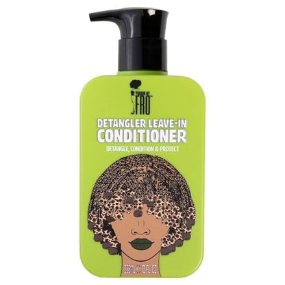 Pardon My Fro Detangler Leave-In Conditioner - Moisturizing, Hydrating for Curly, Wavy & Textured Hair, Anti-Frizz, Lightweight, Nourishing, Restores Dry Hair, Softens & Enhances Shine - 12 fl oz Avelisse