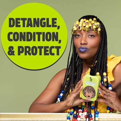 Pardon My Fro Detangler Leave-In Conditioner - Moisturizing, Hydrating for Curly, Wavy & Textured Hair, Anti-Frizz, Lightweight, Nourishing, Restores Dry Hair, Softens & Enhances Shine - 12 fl oz Avelisse