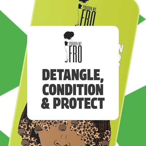 Pardon My Fro Detangler Leave-In Conditioner - Moisturizing, Hydrating for Curly, Wavy & Textured Hair, Anti-Frizz, Lightweight, Nourishing, Restores Dry Hair, Softens & Enhances Shine - 12 fl oz Avelisse