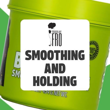 Pardon My Fro Braiding Gel - Strong Hold, Shine & Edge Control for Braids, Twists, Curls, and Dreads - Defines, Moisturizes, Adds Grip, and Provides Long-Lasting Styling with Firm Control - 16 oz Avelisse