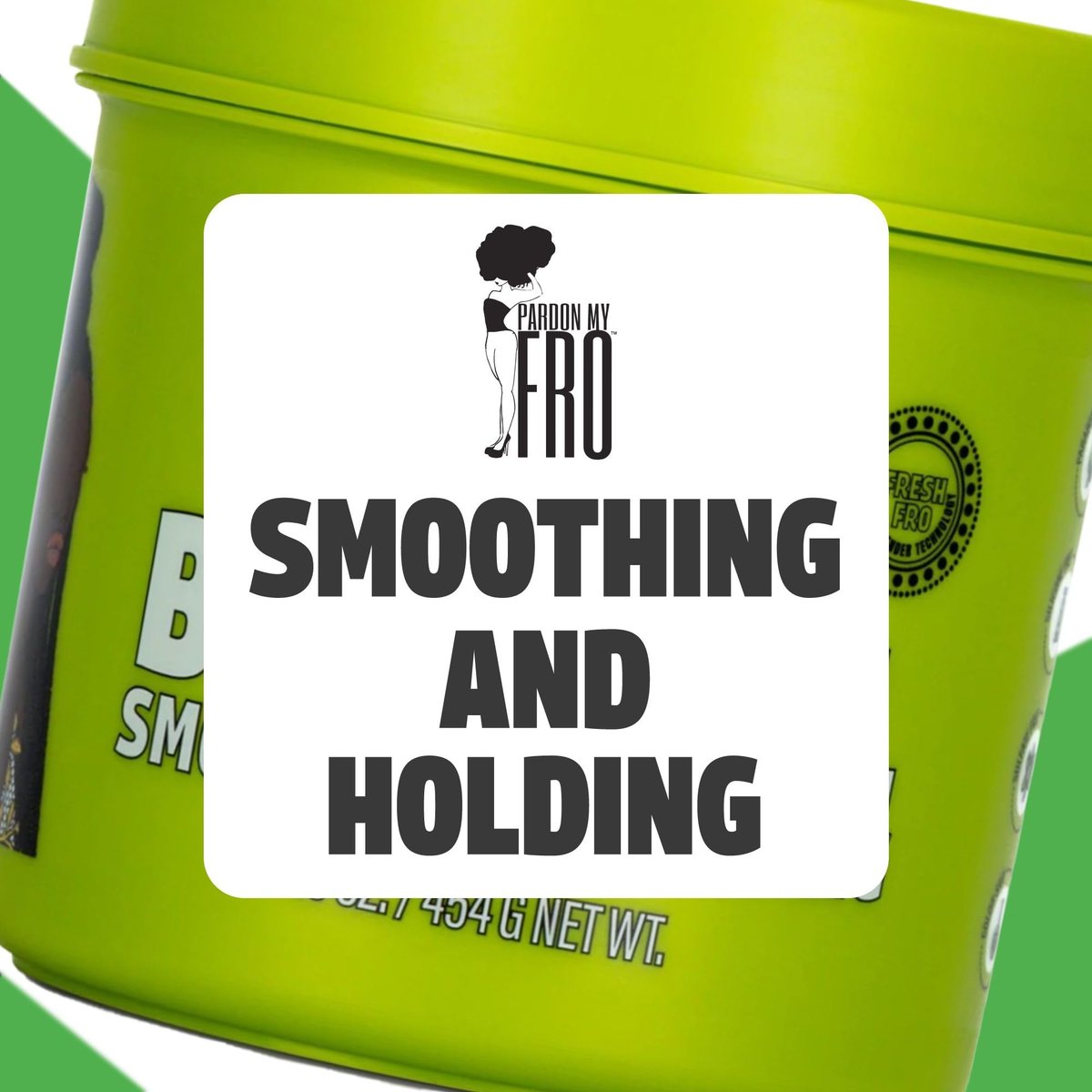 Pardon My Fro Braiding Gel - Strong Hold, Shine & Edge Control for Braids, Twists, Curls, and Dreads - Defines, Moisturizes, Adds Grip, and Provides Long-Lasting Styling with Firm Control - 16 oz Avelisse