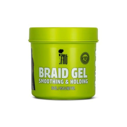 Pardon My Fro Braiding Gel - Strong Hold, Shine & Edge Control for Braids, Twists, Curls, and Dreads - Defines, Moisturizes, Adds Grip, and Provides Long-Lasting Styling with Firm Control - 16 oz Avelisse