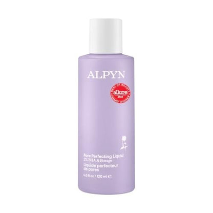 Alpyn Beauty Pore Perfecting Liquid Toner with 2% BHA & Borage – Minimize Pores, Calm & Restore pH (4 oz / 120 ml) Avelisse