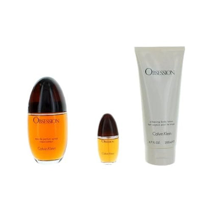 Calvin Klein Obsession 3.3 Eau de Parfum Women's Set – 3-Piece Luxury Fragrance Collection Avelisse