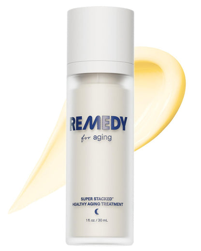 Remedy for Healthy Aging - Retinal, Resveratrol, Glycolic Acid, Argireline, Ferulic Acid, Matrixyl 3000 - Anti-Aging Serum for Wrinkles, Uneven Texture & Tone - By Dermatologist Dr. Shah (1 Fl Oz) Avelisse
